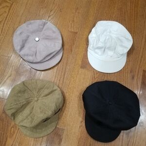 Beundle of 4 Newsboy Hats